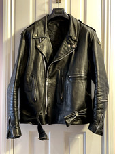 Lewis Leathers - Bronx Jacket 384 Double Rider - Sz 46/48 - Vintage 1980s