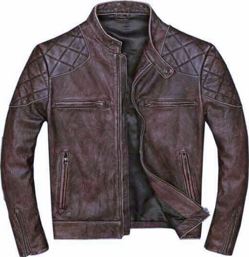 Leather jacket men - leather,