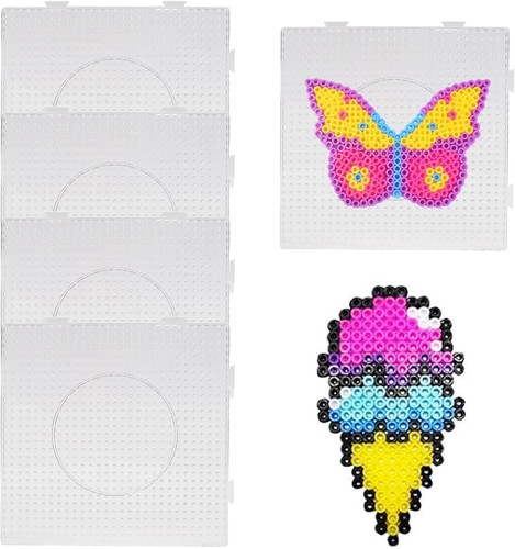 4pcs transparent 5mm hama - 4pcs,