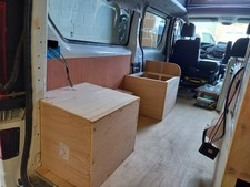 Campervan  two seat  bed boxes near side premadefor vauxhall vivaro/traffic