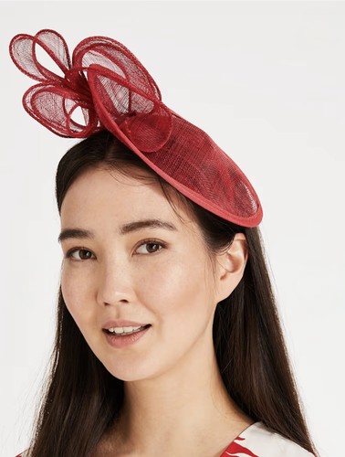 Phase eight red fascinator - phase,