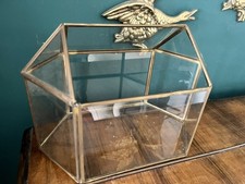 Large Vintage Hexagon Glass &