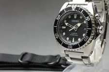 [Exc+5 w/Belt] SEIKO KINETIC 5M62-0BL0 SBCZ011 Black Dial Men's From JAPAN X292