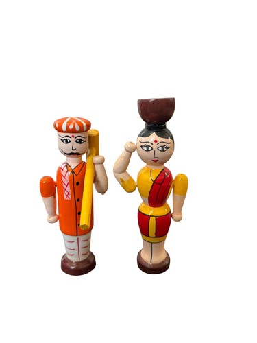 Handcrafted wooden indian - wooden,