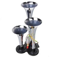 135DB Triple Thunder 3 Tone Train Air Horn (12v/24v) Polished Chrome Truck/Boat