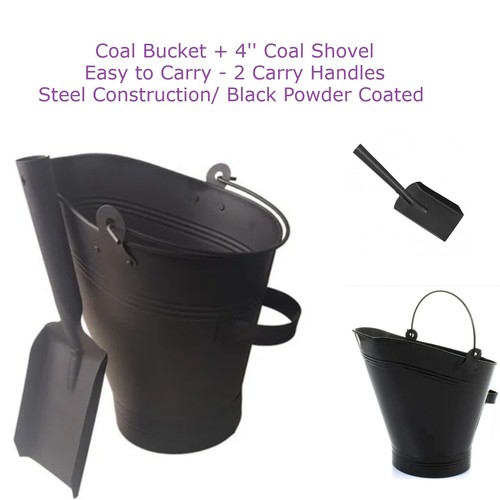 Fireplace metal coal bucket - fireplace,