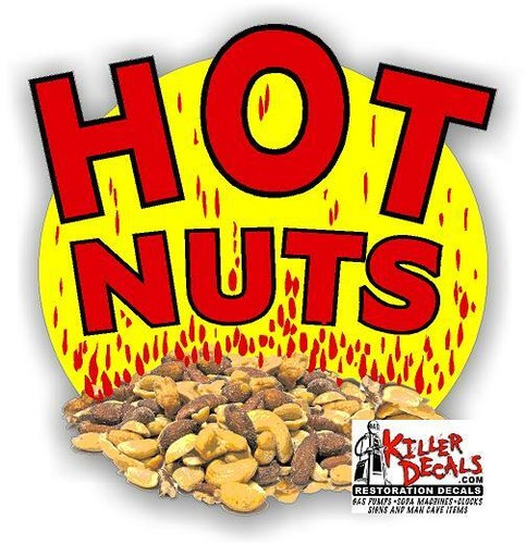 Hot nuts decal for - nuts, candy