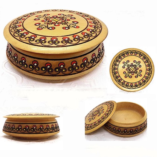 Wood jewelry box - from, ireland