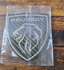Peugeot Lion Badge New Style Emblem Carbon Small
