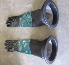 Gloves and Glove holder for Blast Cabinet Home Made Sand Blast Cabinet Gauntlets