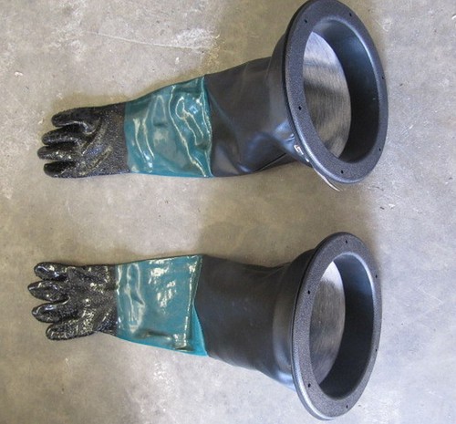 Gloves and round - gloves, holders