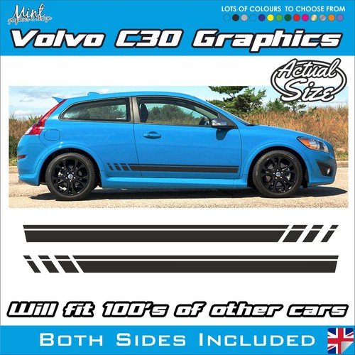 Volvo c30 s40 side - volvo, stripes