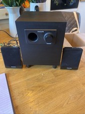 Philips 2.1 Speaker System SPA1302 With Surround Speakers L & R  Computer Ideal