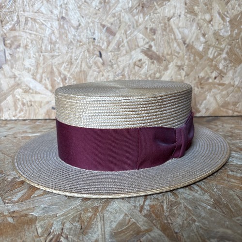 Vintage christys straw boater - straw,