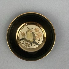 Art of Chokin Owl and Blossom