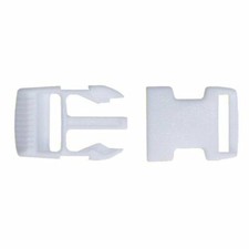 25mm plastic quick release buckle in white