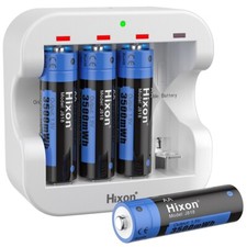 Hixon Rechargeable AA Batteries 1.5V Lithium AA Batteries 3500mWh High Capacity