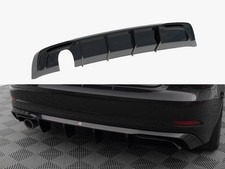 Maxton Design Rear Valance for Audi A3 Sportback 8V FL (single exh.tip one side)