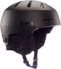 Bern Macon 2.0 Ski and Snowboard Helmet for Men and Women - Matte Black, Large