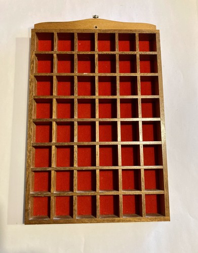 Vintage wooden curio shelf - wooden,