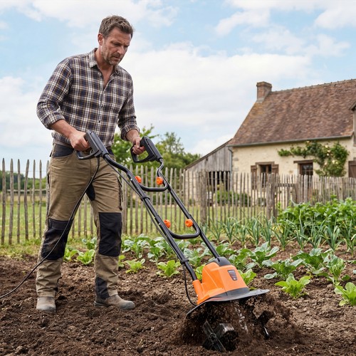 750w high power garden tiller - 750w,