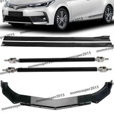 For Toyota for Corolla Front Bumper Lip Splitter 86.6" Side Skirts + Strut Rod