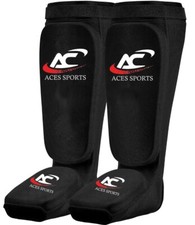 Boxing Shin Instep Pads Kids/Adults MMA Muay Thai Kickboxing Leg Foot Guards