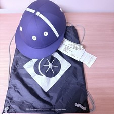 Charles Owen Palermo Riding Hat – Navy Blue , 59cm (7¼) – Excellent Condition