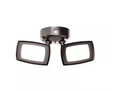 PROBRITE 150W Equivalent Inegrated LED Bronze Outdoor Twin Head Security Flood