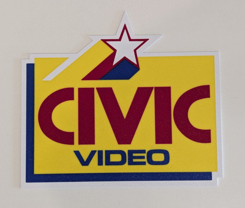 Civic video wall - sign, movie