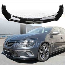 For Renault Megane MK2 MK3 MK4 Front Bumper Lip Splitter Chin Spoiler Glossy