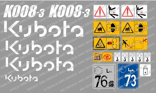 Kubota k008 mini digger - k008-3,