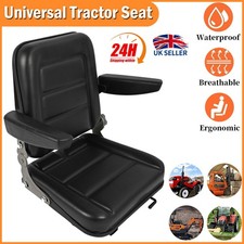 Universal Adjustable Suspension Seat Tractor Dumper Forklift Mower Plant Digger-