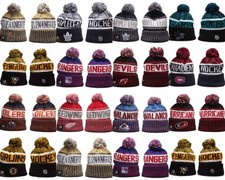 Adult Hockey Cuffed Knit Hat