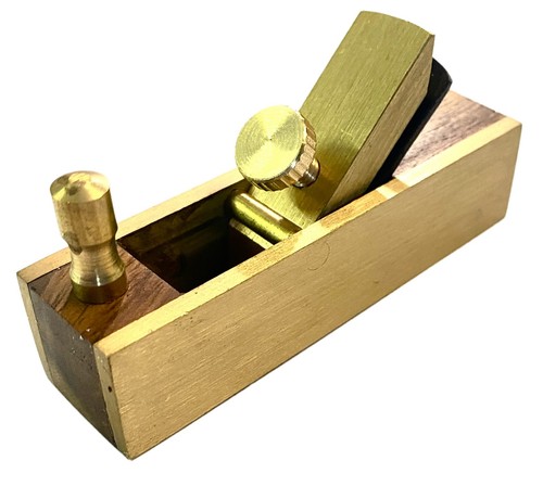 Mini brass block plane scraper - mini,