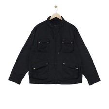 Lacoste Jacket Mens Size 46 Black Lightweight​ Casual​ Outerwear​ Zip