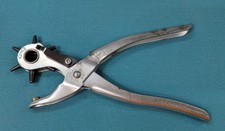 Vintage GENERAL # 72-8" Rotary Style 6-Hole Leather Belt Punch Drive Tube Type