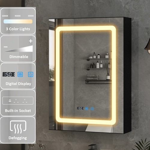 Led bathroom mirror cabinet - bathroom,