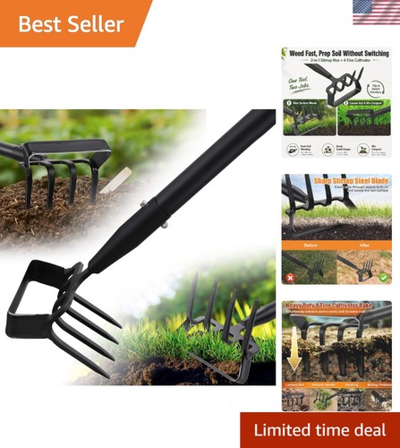 Garden hoe 1 stirrup - 2-in-1,
