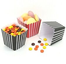 Popcorn Boxes Movie Treat Birthday Cinema Hollywood Striped Pop Corn Paper Bags