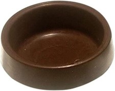 8x LARGE BROWN CASTOR CUPS