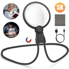 5X Hands Free Magnifying Glass
