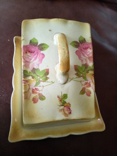 Antique floral cheese - floral, cheese/butter