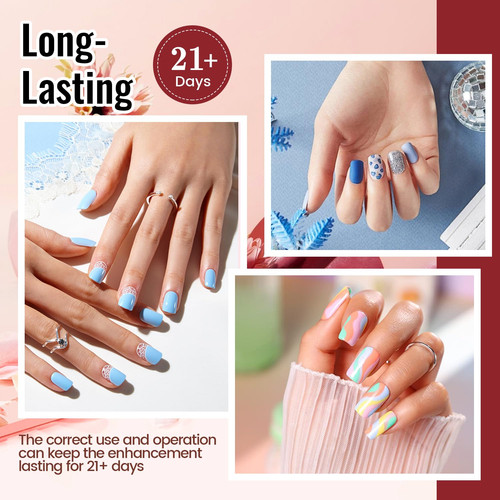 Gel nail polish - with, v