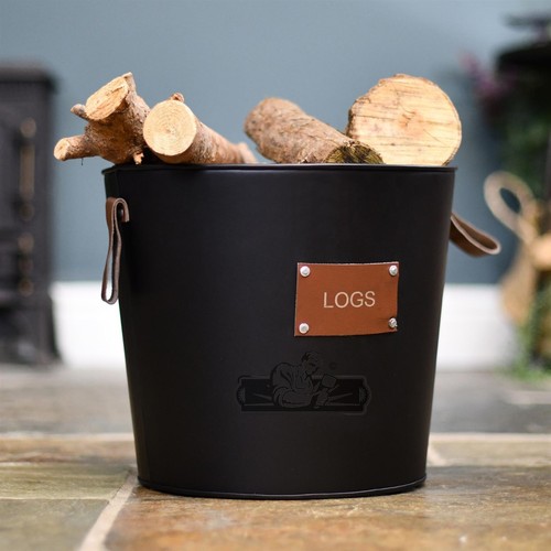 Black leather wood - leather, "wood"