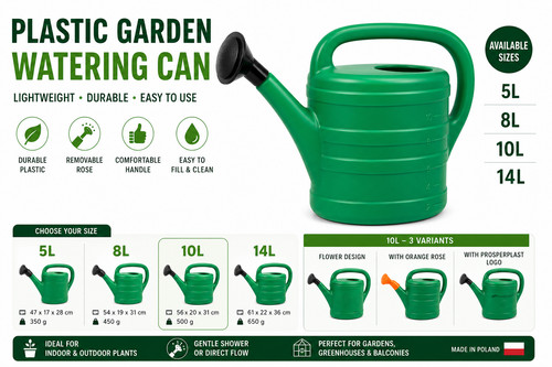 Plastic watering can 10l - can, 8l