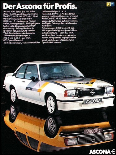 Opel ascona 400 original - opel,