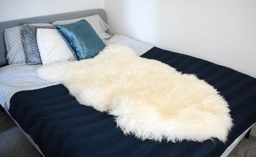 Sheepskin rug large genuine - rug,