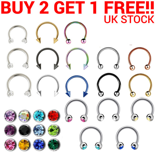 Horseshoe piercing barbell - piercing,