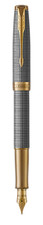 Parker Sonnet Fountain Pen  Sterling Silver Cisele 18K Med Pt New In Box 1931490